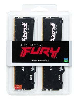 Kingston Память ПК DDR5 64GB KIT (32GBx2) 5200 FURY Beast RGB KF552C40BB2AK2-64 фото