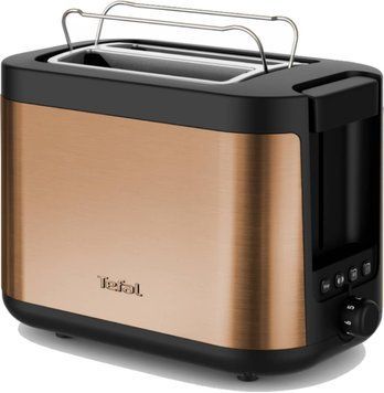 Tefal Тостер Tefal Coppertinto 850Вт, розморожування, метал, бронзовий