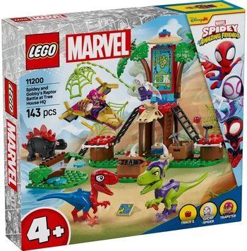 LEGO Конструктор LEGO Spidey Битва Павука та раптора Гоббі у штаб-будинку на дереві 11200 фото
