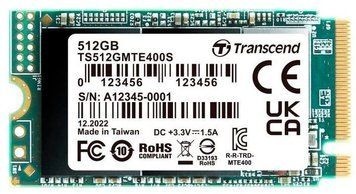 Transcend Накопичувач SSD M.2 512GB PCIe 3.0 MTE400S 2242 TS512GMTE400S фото