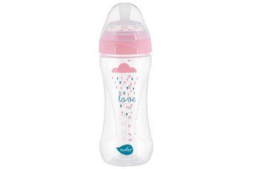 Nuvita Детская бутылочка 6051 Mimic Collection 330мл 4м+ Антиколиковая розовая NV6051ROSA фото