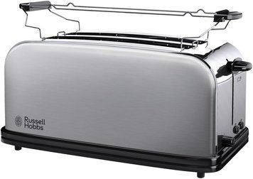 Russell Hobbs Тостер Oxford 1600Вт, довгі слоти на 4 тости, метал, сріблястий