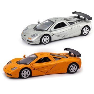 Автомодель - MCLAREN F1 1992 (серый, оранжевый) 250412U фото
