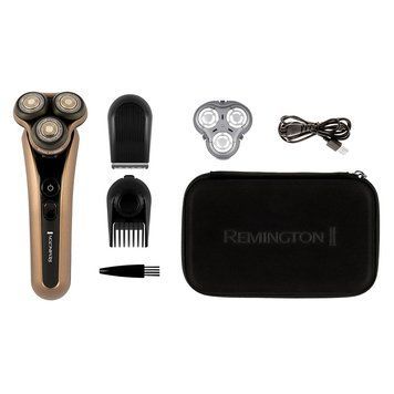 Remington Бритва електр. X9 Limitless X, бритв.головок-3, від мережі, сух.+волог., тример, водонепрон., швид. зарядка, чорно-коричн. XR1795 фото