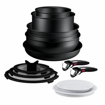 Tefal Cookware set Tefal Ingenio Excellence+, 13 pcs, aluminum, stainless steel, bakelite, black P0009753 фото