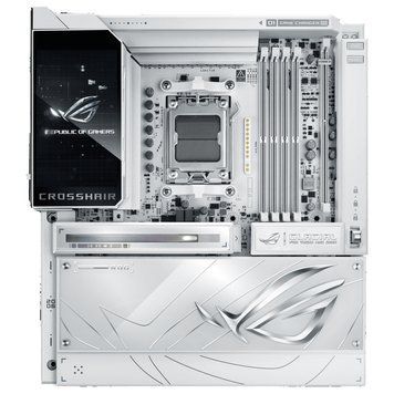ASUS Материнcкая плата ROG CROSSHAIR X870E GLACIAL sAM5 X870E 4xDDR5 M.2 USB Type-C Wi-Fi BT E-ATX белый 90MB1NQ0-M0EAY0 фото