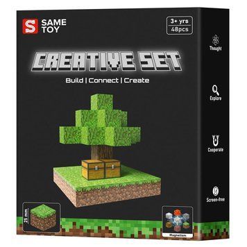 Same Toy Magnetic construction set Same Toy Creative Set Skyblock, 48pcs MCRAFT-1812-SM фото