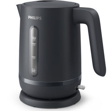 Philips Електрочайник Series 1000, Strix, пластик, мат, чорний HD9314/90 фото