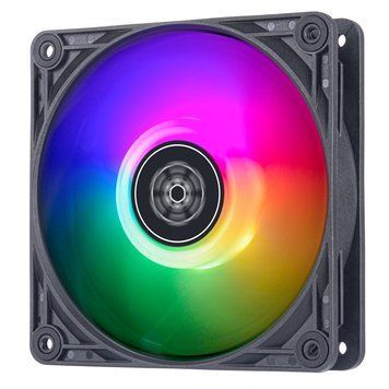 SilverStone Корпусний вентилятор Vista VS120B-ARGB, 120мм, 2000rpm, 4pinPWM, 3pin +5VARGB, 30.6dBa, чорний SST-VS120B-ARGB фото