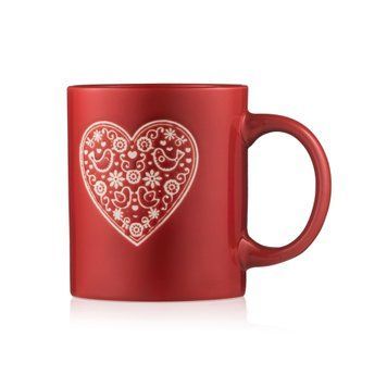 ARDESTO Mug Heart, 320ml, ceramic, red AR3074R фото