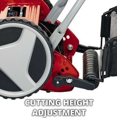Einhell Газонокосилка ручная GC-HM 400, 40 см, 27 л, 13-37 мм 3414129 фото