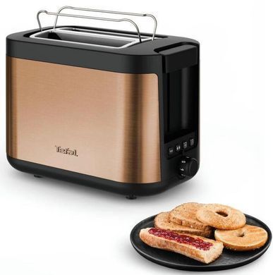 Tefal Тостер Tefal Coppertinto 850Вт, разморозка, пластик, бронзовый