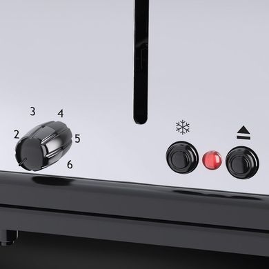 Russell Hobbs Тостер Oxford 1600Вт, длинные слоты на 4 тоста, металл, серебристый