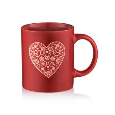 ARDESTO Mug Heart, 320ml, ceramic, red AR3074R фото