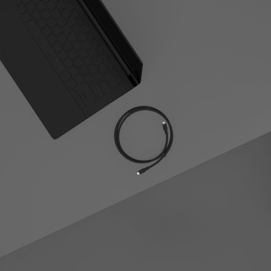 Belkin Кабель USB-С - USB-C силіконовий, з кліпсою, 1м, чорний CAB009BT1MBK фото