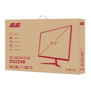 2E Монитор 31.5" D3224B 2xHDMI, DP, IPS, 2560x1440, 75Hz, 5ms, FreeSync 2E-D3224B-01.UA фото
