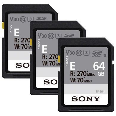 Sony Карта памяти SDXC 128GB C10 UHS-II U3 V60 R270/W100MB/s Entry SFE128A.ET4 фото