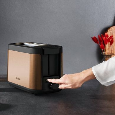 Tefal Тостер Tefal Coppertinto 850Вт, разморозка, пластик, бронзовый