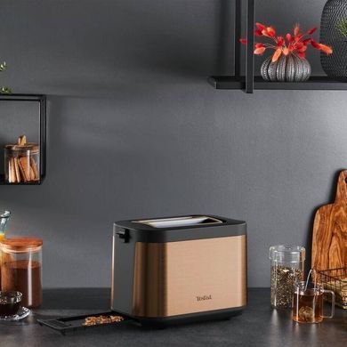 Tefal Тостер Tefal Coppertinto 850Вт, разморозка, пластик, бронзовый
