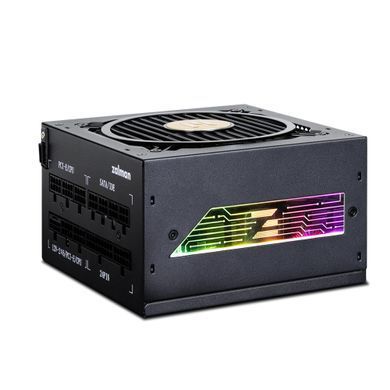 Zalman Блок живлення Zalman Teramax 2 View (1000W) 99%, 80+ Gold, 120мм, 1xMB 24pin(18+10), 2xCPU(4+4 pin), 3xMolex, 12xSATA, 4xPCIe 8pin(6+2), 1xPCIe GEN5 16pin, 1x +5V ARGB cable, Fully Modular ZM1000-TMX2VIEW фото