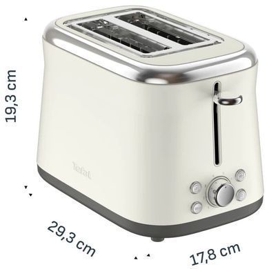 Tefal Тостер Collection 850Вт, розморожування, пластик, бежевий