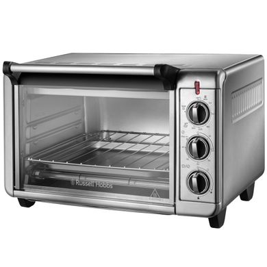 Russell Hobbs Піч електрична Air Fry Mini Oven, 12.6л, 1500Вт, механіч., гриль, конвенція, сіра 26680-56 фото