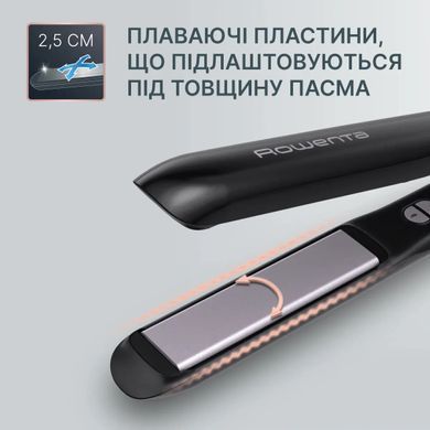 Rowenta Випрямляч Optiliss +, >240Вт, темп.режимів-10, 140-230С, кераміка, турмалін, чорний SF3320F0 фото