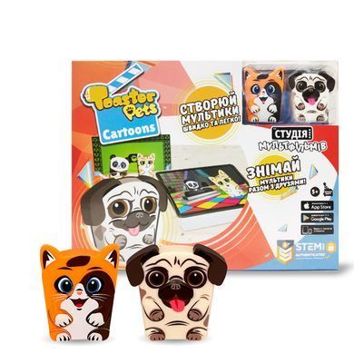 Игровой набор для анимационного творчества TOASTER PETS &ndash; СТУДИЯ МУЛЬТФИЛЬМОВ (2 фиг., студия) 1000 фото