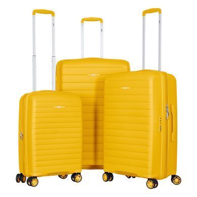 2E Валіза, Aero, поліпропілен, велика, 99/119 л, TSA, 4 колеса, EXP, бурштиново-жовтий 2E-SPP-AERO-L-AY фото