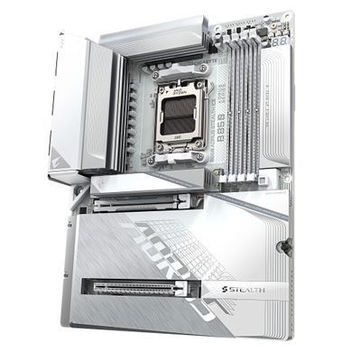 Gigabyte Материнська плата B850 A STEALTH ICE sAM5 B850 4xDDR5 M.2 HDMI ATX B850_A_STEALTH_ICE фото