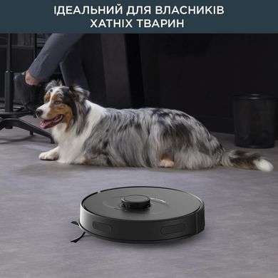 Rowenta Робот-пилосос X-Plorer Serie 75 S, h=9.5см, вологе прибирання, конт пил -0.4л, вода -0.3л, автон. робота до 120хв, НЕРА, управління через смартфон, чорний RR8575WH фото