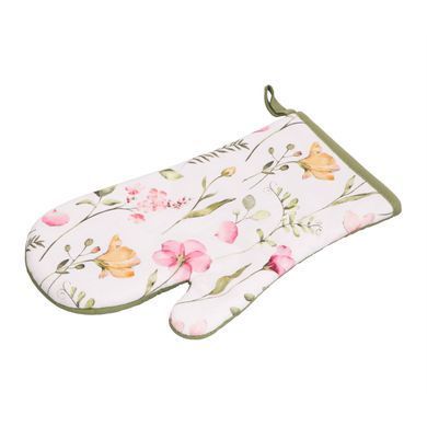 ARDESTO Набір прихваток для кухні ARDESTO Spring flowers 18х20см, 18х30см, 100% поліестер (верх), 100% бавовна (низ), білий