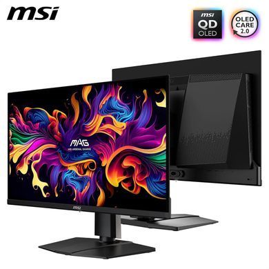 MSI Монітор MSI 26.5" MAG 271QP-QD-X24 2xHDMI, DP, Audio, OLED, 2560x1440, 240Hz, 0.03ms, DCI-P3 99%, AdaptiveSync, HAS, HDR400 9S6-3CD89T-025 фото