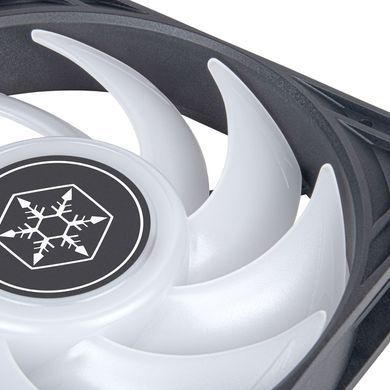 SilverStone Корпусный вентилятор Vista VS120B-ARGB, 120мм, 2000rpm, 4pinPWM, 3pin +5VARGB, 30.6dBa, черный SST-VS120B-ARGB фото