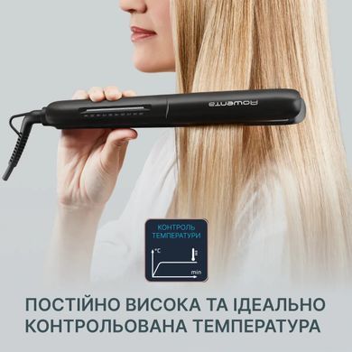 Rowenta Випрямляч Optiliss +, >240Вт, темп.режимів-10, 140-230С, кераміка, турмалін, чорний SF3320F0 фото