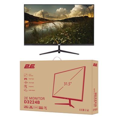 2E Монитор 31.5" D3224B 2xHDMI, DP, IPS, 2560x1440, 75Hz, 5ms, FreeSync 2E-D3224B-01.UA фото
