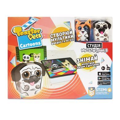 Игровой набор для анимационного творчества TOASTER PETS &ndash; СТУДИЯ МУЛЬТФИЛЬМОВ (2 фиг., студия) 1000 фото