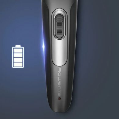Rowenta Тример Stylis Easy, для бороди і вусів, мережа+акум., насадок-2, сталь, чорний TN2804E0 фото