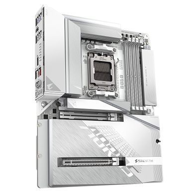 Gigabyte Материнська плата B850 A STEALTH ICE sAM5 B850 4xDDR5 M.2 HDMI ATX B850_A_STEALTH_ICE фото