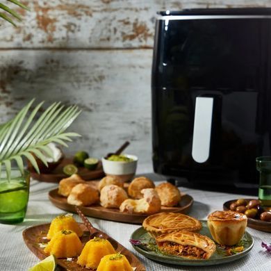 Moulinex Мультипіч Moulinex Easy Fry Grill&Steam, 1430Вт, чаша-6.2л, сенсорне керув., 8 програм, пластик, чорний AL201810 фото