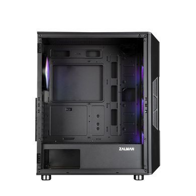Zalman Корпус I3 NEO BLACK, без БЖ, 1xUSB3.0, 2xUSB2.0, 4x120mm RGB fans, TG Side Panel, ATX, Black I3NEOBLACK фото