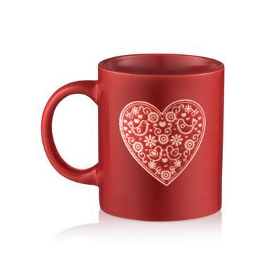 ARDESTO Mug Heart, 320ml, ceramic, red AR3074R фото