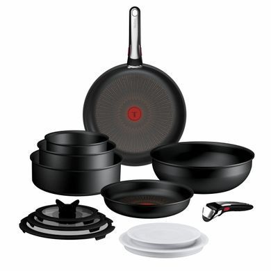 Tefal Cookware set Tefal Ingenio Excellence+, 13 pcs, aluminum, stainless steel, bakelite, black P0009753 фото