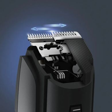 Rowenta Тример Stylis Easy, для бороди і вусів, мережа+акум., насадок-2, сталь, чорний TN2804E0 фото