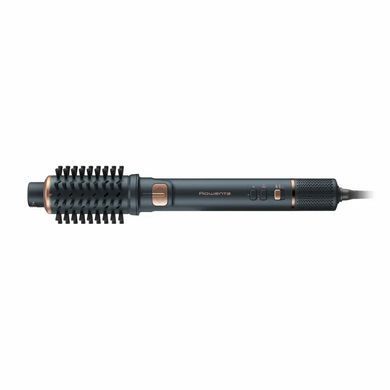 Rowenta Фен-щітка Rowenta Air Rotate, 1300Вт, 4 режими, іоніз-я, хол. обдув, функція фену, 3 насадки, кераміка, чорно-золотий UB9920E0 фото