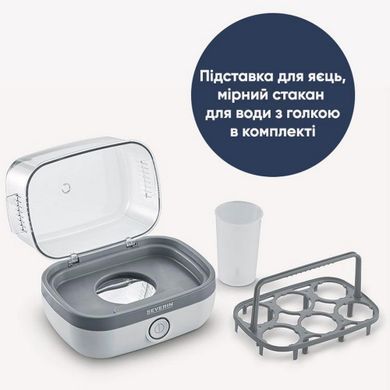 Beurer Яйцеварка Severin 420Вт, електр. керування , на 6 яєць, звуков., сигнал, пластик, білий EK3164 фото