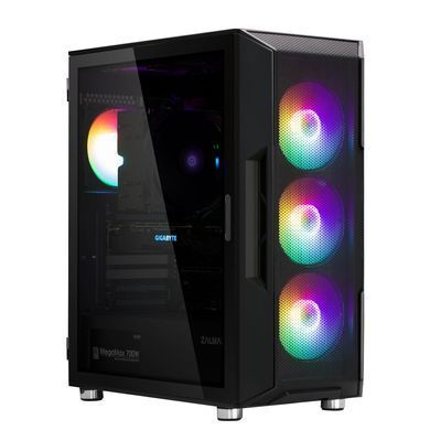 Zalman Корпус I3 NEO BLACK, без БЖ, 1xUSB3.0, 2xUSB2.0, 4x120mm RGB fans, TG Side Panel, ATX, Black I3NEOBLACK фото