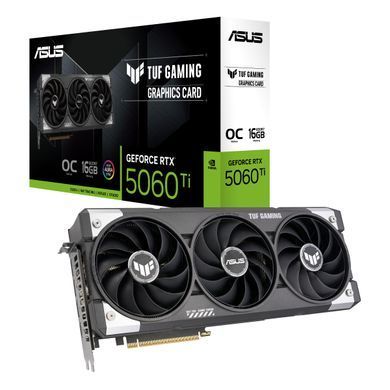 ASUS Видеокарта GeForce RTX 5060 Ti 16 GB GDDR7 OC TUF-RTX5060TI-O16G-GAMING 90YV0MG0-M0NA00 фото