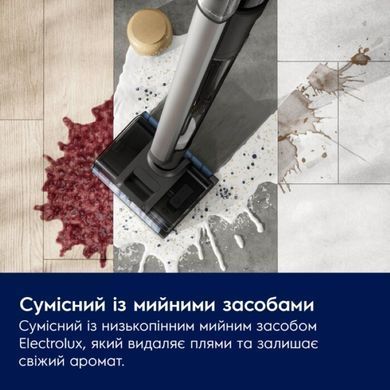 Electrolux Electrolux cordless VC, wet cleaning, dust cont -0.57l, water -0.65l, battery operation up to 80min, weihgt-7.09kg, 2in1, blue EW82U1DB фото