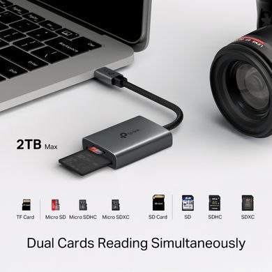 TP-Link USB-Концентратор UA430C 1xSD, 1x-microSD, USB TypeC UA430C фото